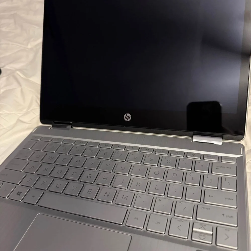 HP Silver 2-in-1 Laptop with Charger Included